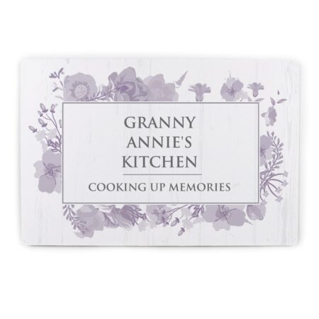 Personalised soft watercolour metal sign