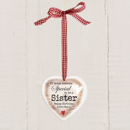 Personalised Someone Special Wooden Heart Shaped Decoration: 6 - Decorations By Gift Moments