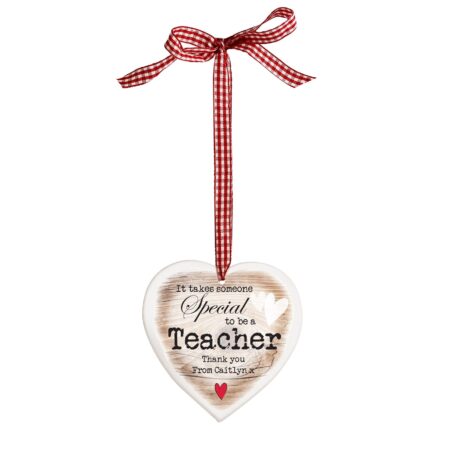 Personalised Someone Special Wooden Heart Shaped Decoration: 7 - Decorations By Gift Moments
