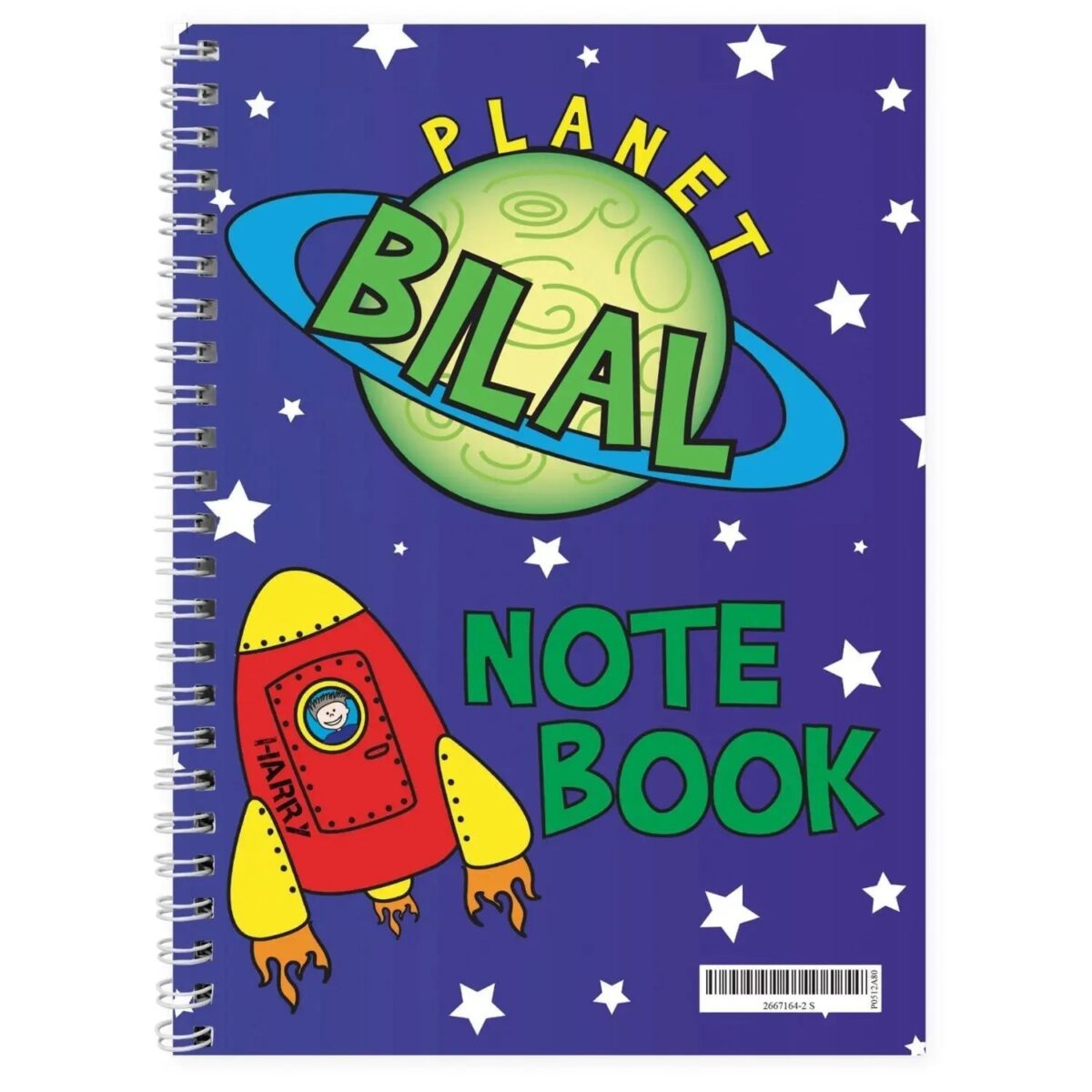 Personalised Space A5 Notebook: 2 - Notebooks By Gift Moments