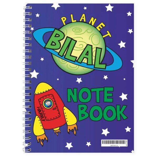 Personalised Space A5 Notebook: 2 - Notebooks By Gift Moments