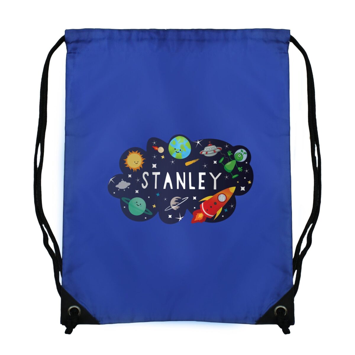 Personalised Space Blue Kit Bag: 5 - Kids Bags By Gift Moments
