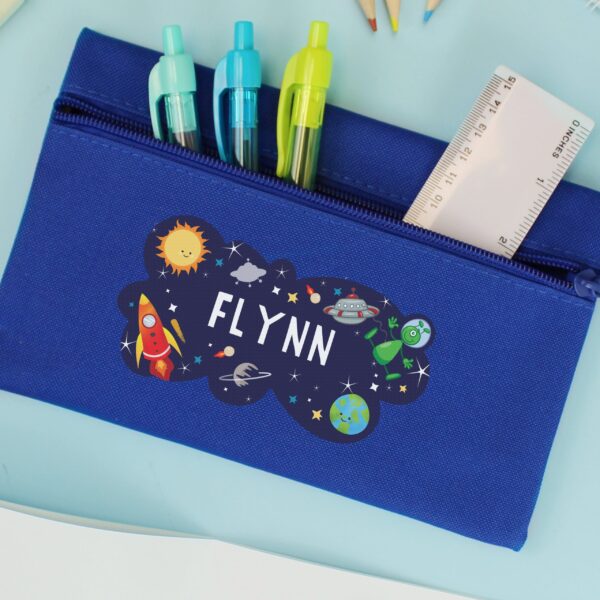 Personalised Space Blue Pencil Case: 1 - Pencil Cases & Sets By Gift Moments