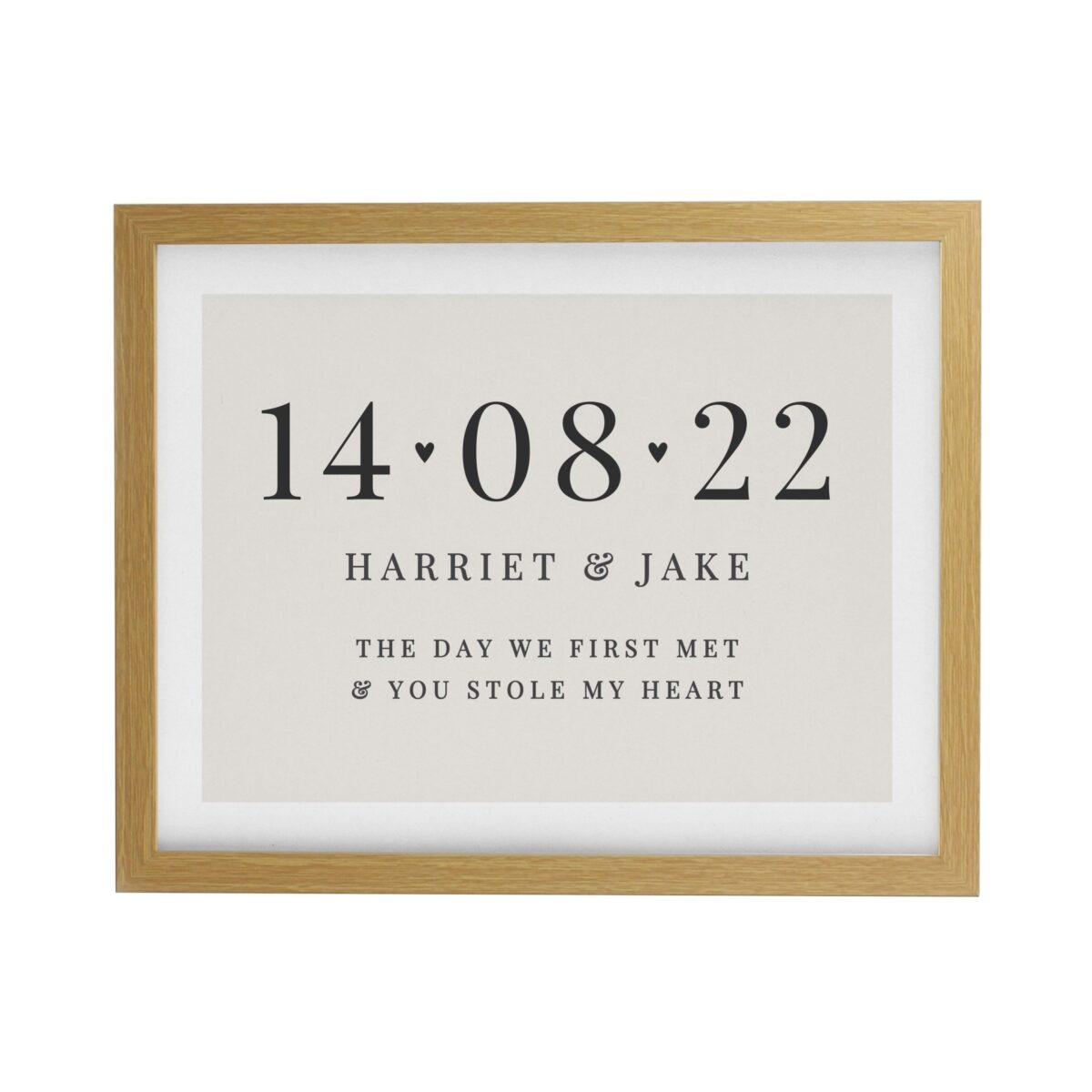Personalised Special Date Framed Prints: 7 - Framed Prints By Gift Moments