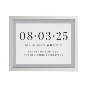 Personalised Special Date Framed Prints: 9 - Framed Prints By Gift Moments