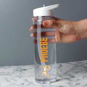 Personalised Sports Name Only Water Bottle: 6 - Water Bottles By Gift Moments