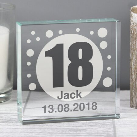 Personalised Spots Age Crystal Token: 1 - Crystal Tokens By Gift Moments
