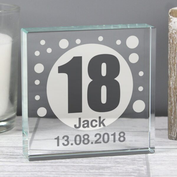 Personalised Spots Age Crystal Token: 1 - Crystal Tokens By Gift Moments