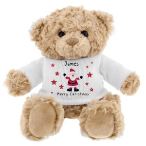 Personalised Spotty Santa Teddy Bear: 4 - Teddy Bears & Soft Toys By Gift Moments