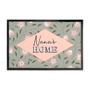 Personalised Spring Blossoms Welcome Doormat: 4 - Doormats By Gift Moments