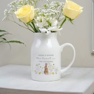 Personalised Spring Bunny Jug Vase: 6 - Vases By Gift Moments