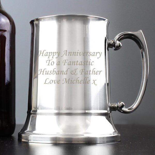 Personalised Stainless Steel Tankard: 2 - Tankards By Gift Moments