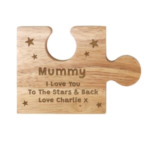 Personalised Star Design Jigsaw Piece: 5 - Coasters By Gift Moments