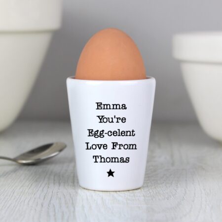 Personalised Star Free Text Egg Cup: 1 - Egg Cups By Gift Moments