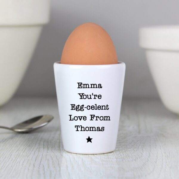 Personalised Star Free Text Egg Cup: 1 - Egg Cups By Gift Moments