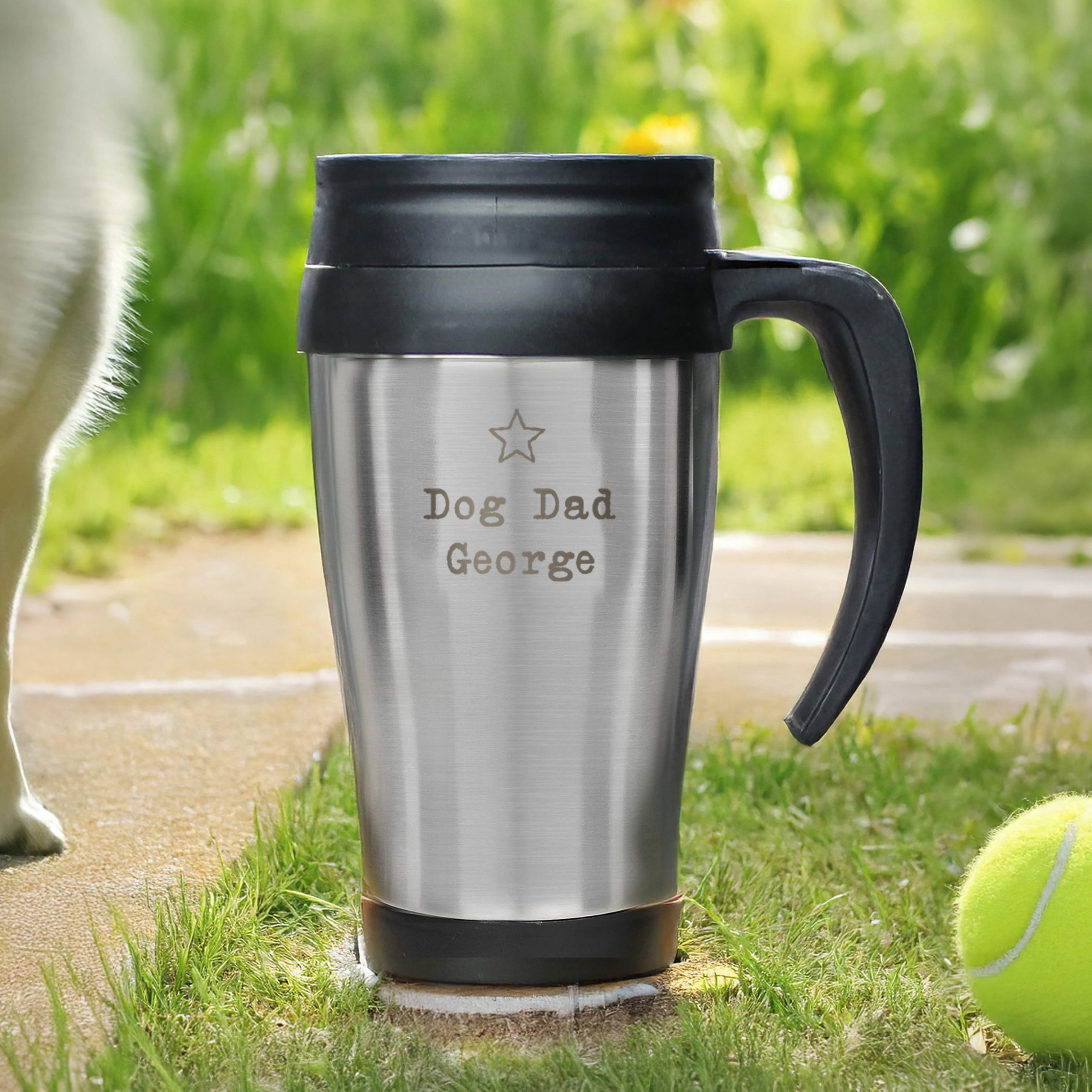 Personalised Star Metal Travel Mug: 1 - Travel Mugs By Gift Moments