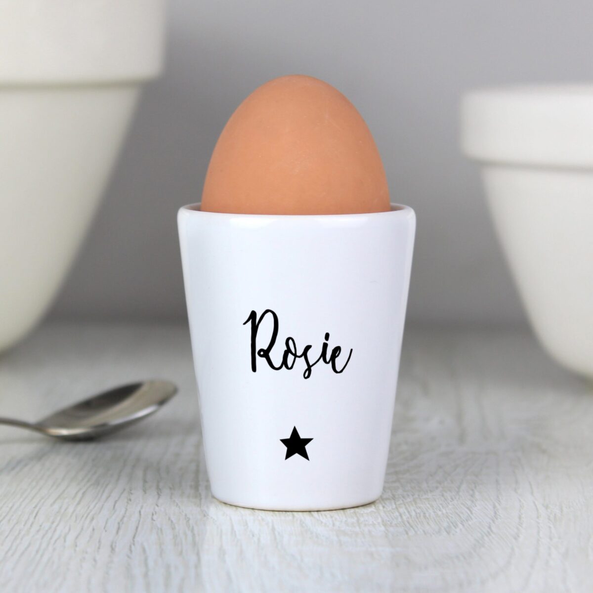 Personalised Star Name Only Egg Cup: 1 - Egg Cups By Gift Moments
