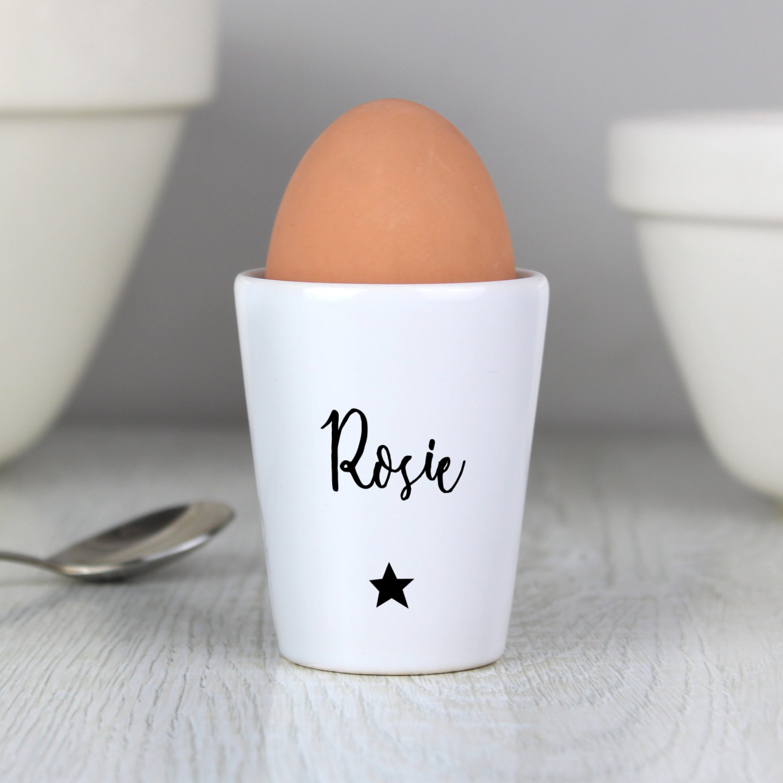 Personalised Star Name Only Egg Cup: 1 - Egg Cups By Gift Moments