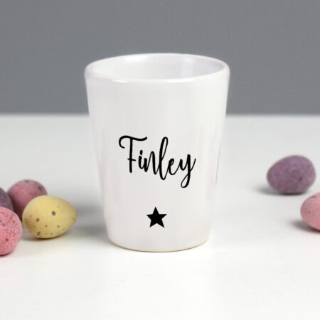 Personalised Star Name Only Egg Cup: 3 - Egg Cups By Gift Moments