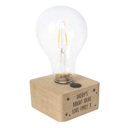 Personalised Stars LED Bulb Table Lamp: 5 - LED Lighting By Gift Moments