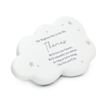Personalised stars resin memorial cloud