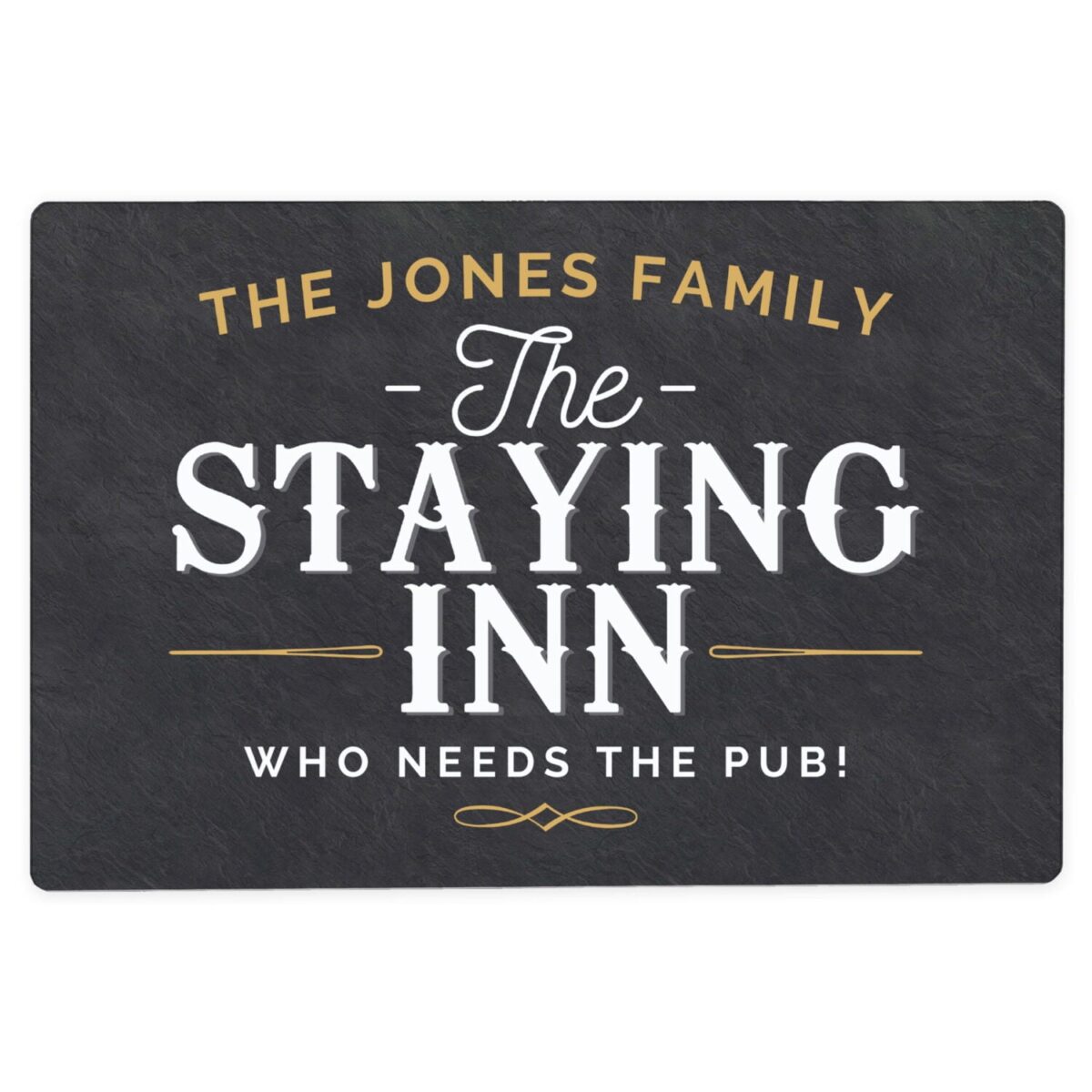 Personalised Staying Inn Metal Sign: 4 - Signs & Plaques By Gift Moments