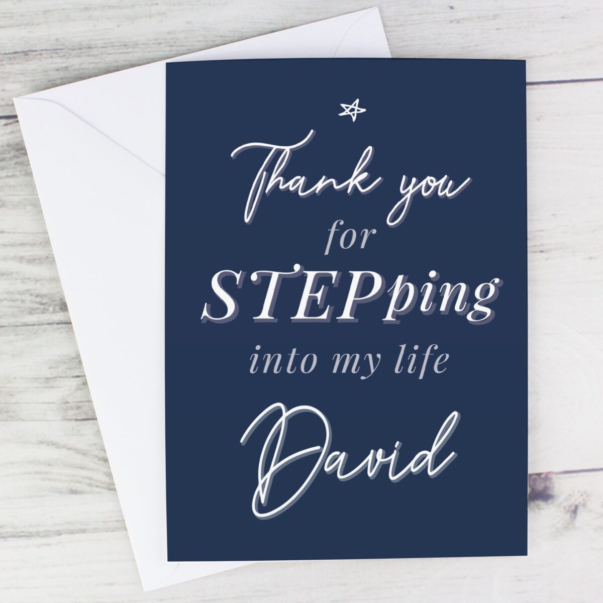 Personalised Stepdad Card: 1 - Greeting Cards By Gift Moments