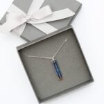 Personalised Sterling Silver Bar Necklace: 1 - Necklaces By Gift Moments