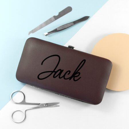 Personalised stylish manicure sets brown