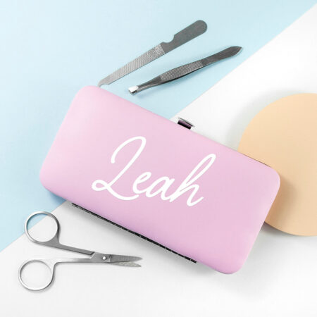 Personalised stylish manicure sets pink