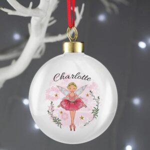 Personalised Sugar Plum Fairy Bauble: 2 - Christmas Baubles By Gift Moments