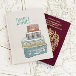 Personalised Suitcases Cream Passport Holder: 1 - Passport Holders By Gift Moments
