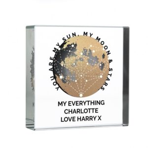 Personalised You Are My Sun My Moon Crystal Token: 3 - Crystal Tokens By Gift Moments