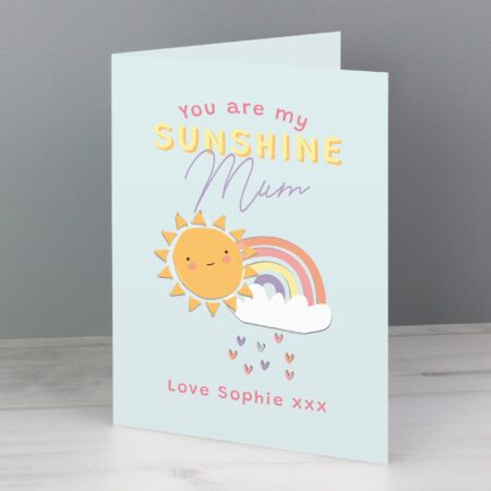 Personalised You Are My Sunshine Card: 4 - Greeting Cards By Gift Moments