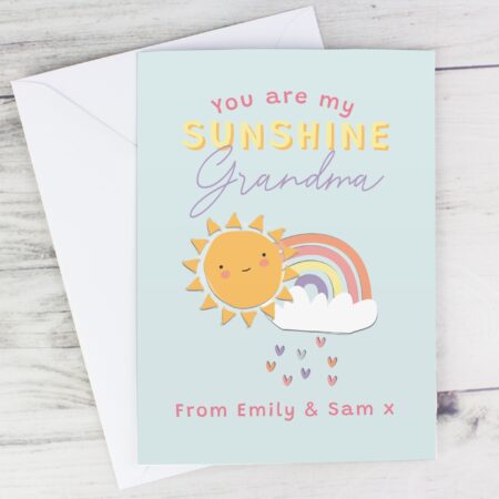 Personalised You Are My Sunshine Card: 1 - Greeting Cards By Gift Moments