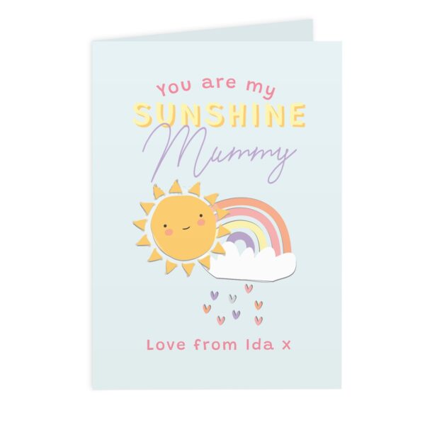 Personalised You Are My Sunshine Card: 2 - Greeting Cards By Gift Moments
