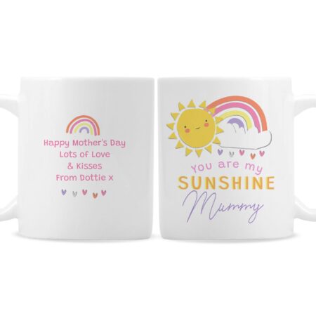Personalised You Are My Sunshine Mug: 3 - Mugs By Gift Moments
