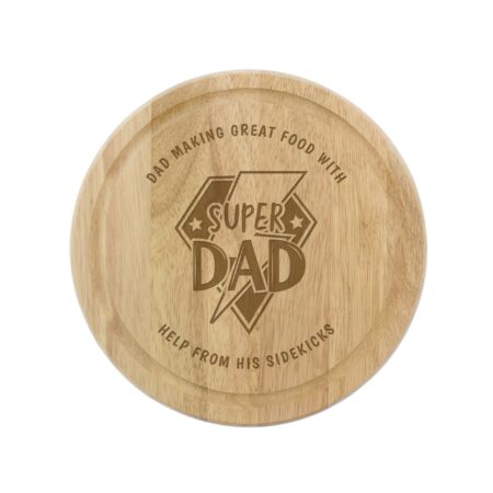 Personalised Super Dad Chopping Board: 5 - Chopping Boards By Gift Moments