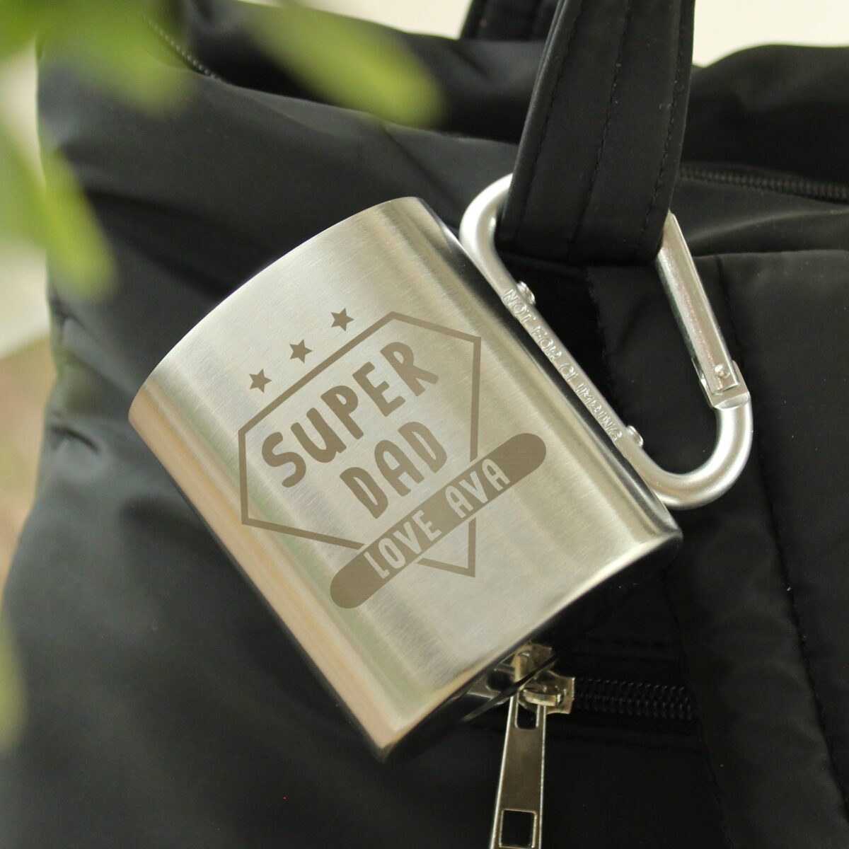 Personalised Super Dad Stainless Steel Mug: 5 - Outdoor Mugs By Gift Moments