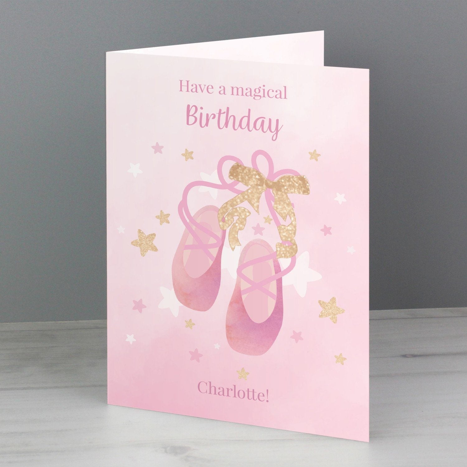 Personalised Swan Lake Ballet Card: 1 - Greeting Cards By Gift Moments