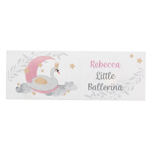 Personalised Swan Lake Wooden Block Sign: 2 - Signs & Plaques By Gift Moments