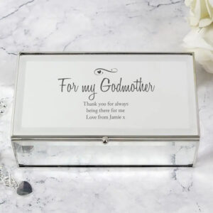 Personalised Swirls & Hearts Mirrored Jewellery Box: 6 - Jewellery Boxes By Gift Moments