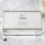 Personalised Swirls & Hearts Mirrored Jewellery Box: 1 - Jewellery Boxes By Gift Moments