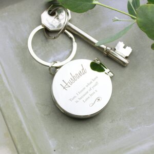 Personalised Swirls & Hearts Photo Keyring: 4 - Keyrings By Gift Moments