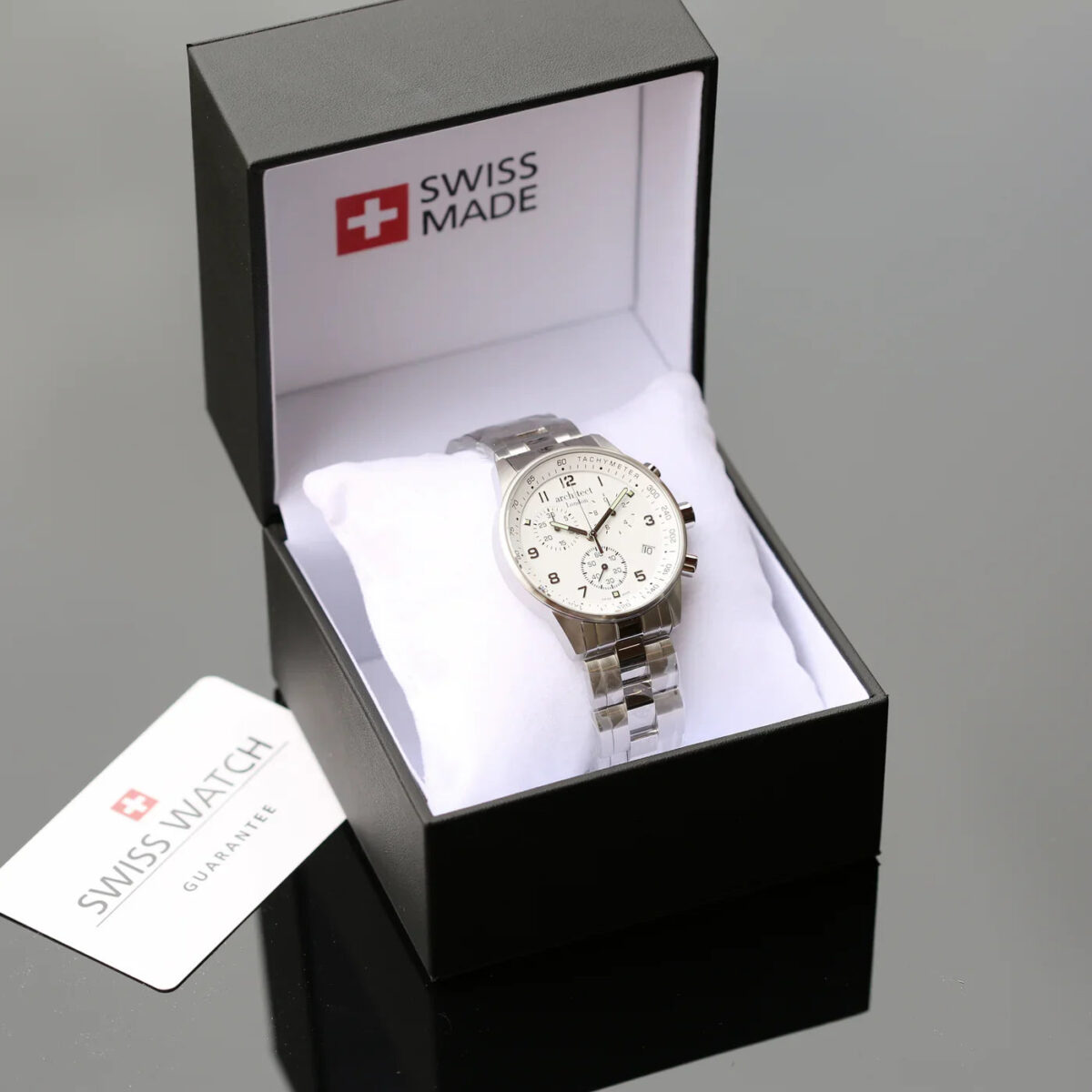 Personalised swiss made mens architect endeavour watch