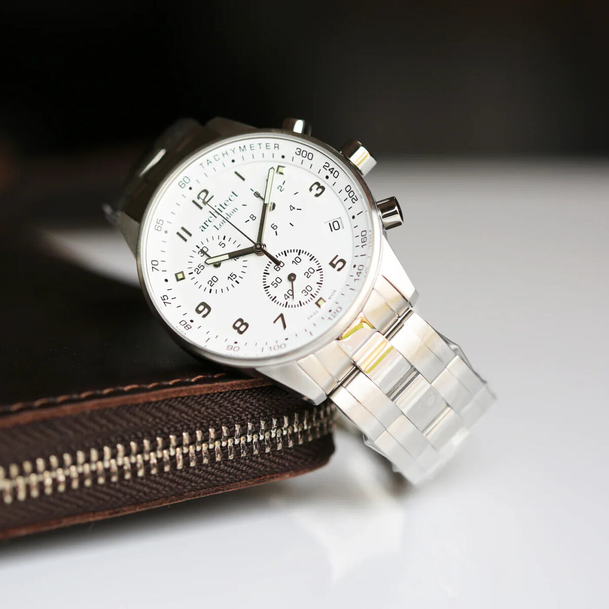 Personalised swiss made mens architect endeavour watch