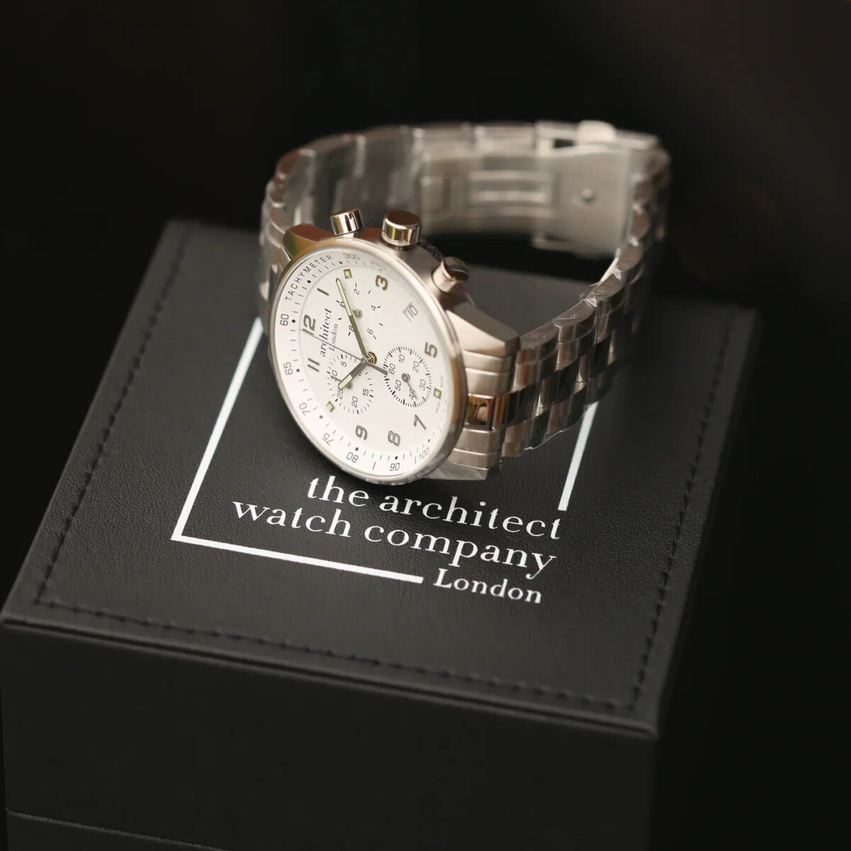 Personalised swiss made mens architect endeavour watch