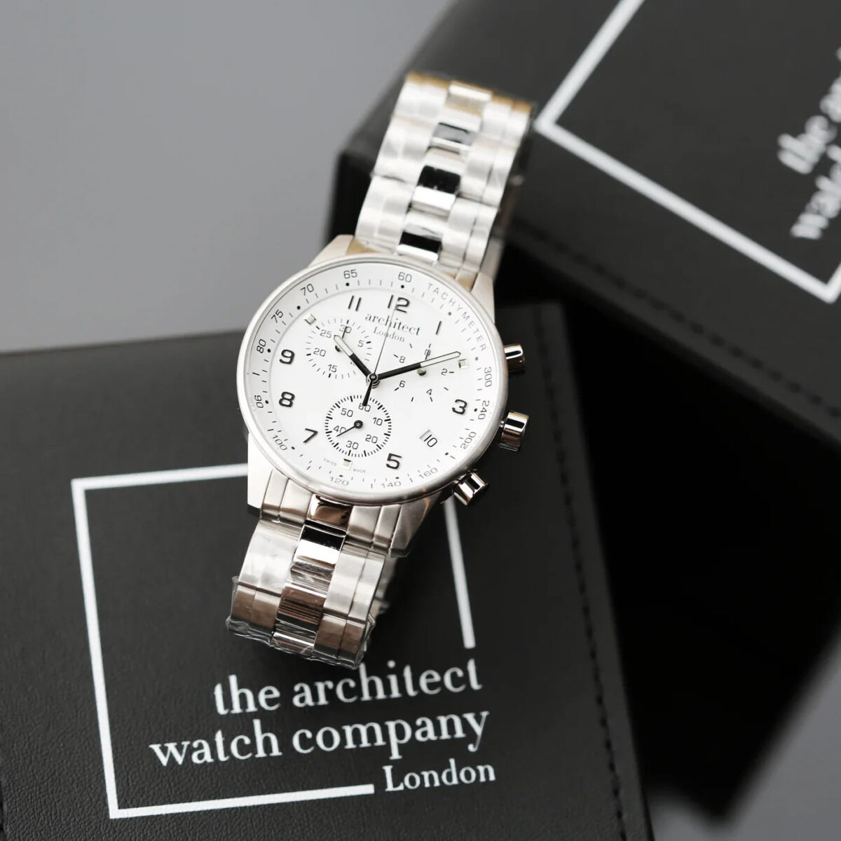 Personalised swiss made mens architect endeavour watch