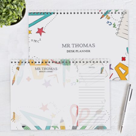 Personalised Teacher A4 Desk Planner: 4 - Calendars & Planners By Gift Moments