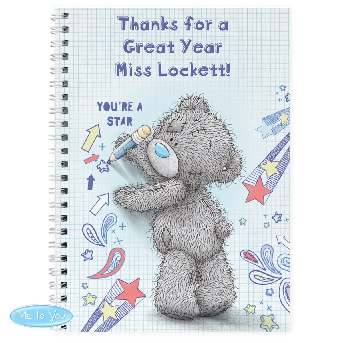 Personalised Me to You Teacher A5 Notebook: 7 - Notebooks